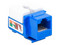 Módulo Jack Keystone LINKEDPRO LP-KJ-505-BU, Cat5e con terminación 110 (Punchdown) para faceplate, Color Azul.