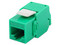 Módulo Jack Keystone Cat5e, con terminación en ángulo 180 grados, Color Verde, Compatible con Faceplate y Patchpanel Linkedpro.