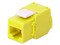 Módulo Jack Tipo Keystone LinkedPro LP-KJ-516-TTYE, RJ-45 Cat5e, con terminación en ángulo 180 grados. Color Amarillo