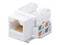 Módulo Jack Keystone LinkedPro, Cat6 con terminación 110, para faceplate, Color Blanco.