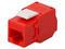 Módulo Jack Keystone LinkedPro LP-KJ-610-TTRD, Cat6, Terminación en ángulo 180 grados. Color Rojo.