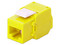 Módulo Jack Keystone LinkedPro LP-KJ-610-TTYE con terminación en ángulo 180, Cat6, Color Amarillo.
