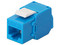 Módulo Jack Keystone LinkedPro LP-KJ-6A-TTBU, Cat6A, Terminación en ángulo 180 grados. Color Azul.