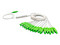 Divisor Óptico tipo PLC LinkedPro 1x16, Conectores SC/APC. Color Verde.