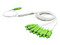 Divisor Óptico tipo PLC LinkedPro 1x8, Conectores SC/APC. Color Verde.