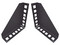 Sujetadores LinkedPro LP-RACK-ADAP para Instalación de Equipo Rackeable en placa o pared. Color Negro (Paquete con 2)