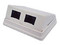 Roseta de Pared Linkedpro LP-WP-12 con 2 Puertos, Incluye 2 jacks UTP Cat5e, Color Blanco.