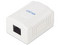 Roseta de Pared Linkedpro LP-WP-38-C6A con 1 Puerto, Incluye 1 jack UTP Cat6A, Color Blanco.