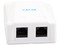 Roseta de Pared Linkedpro LP-WP-39-C6A con 2 Puertos, Incluye 2 jacks UTP, Cat6A, Color Blanco.