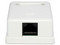 Roseta de Pared Linkedpro LP-WP-6036 con 1 Puerto, Incluye Jack STP, Cat5e, Color Blanco.