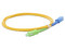 Jumper de Fibra Óptica LinkedPro LPSM3SCASCUS1, Monomodo, LC/APC - SC/UPC, 1m, Color Amarillo.