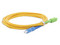 Jumper de Fibra Óptica LinkedPro Monomodo SC/UPC-SC/APC Simplex, color amarillo, 3m.