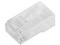 Bote con 100 Plugs Pass through RJ45 Cat6 sin blindaje, chapado de oro a 30 micras para durabilidad extrema.