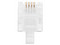 Plugs LinkedPro TCRJ11-100, RJ-11, Chapado de Oro, 100 Piezas. Color Transparente.