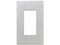Placa de pared Lutron con 1 espacio, diseño tipo metálico, para atenuador, apagador ó control remoto inalámbrico.
