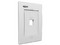 Placa de Pared Nexxt AW161NXT01, 1 Salida RJ-45 tipo keystone, Policarbonato, Color Blanco.