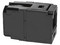 Módulo Jack Acoplador Panduit CC6X88BL de RJ-45 (Hembra) a RJ-45 (Hembra), Mini-Com, Cat6A. Color Negro
