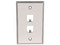 Placa de Pared Vertical PANDUIT CFP2SY de Acero Inoxidable, Salida Para 2 Puertos Mini-Com.