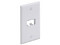 Placa de Pared PANDUIT CFP2WH, Vertical Clásica, Salida Para 2 Puertos Mini-Com, Color Blanco.