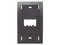 Placa Panduit CFPE2BLY de Pared Ejecutiva, 2 Puertos Mini-Com. Color Negro.