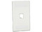 Placa de Pared Vertical Clásica Panduit CFPL1IWY, Salida Para 1 Puerto Mini-Com, Color Blanco.