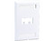 Placa de Pared Panduit de 2 Puertos UTP, ABS, Color Blanco