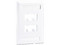 Placa de Pared Vertical Panduit de 4 Puertos, Color Blanco.