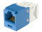 Conector Jack RJ45 Panduit Estilo TP, Mini-Com, Cat6, 8 posiciones y 8 cables, Color Azul.

