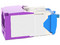 Jack Panduit CJ6X88TGVL RJ45 Estilo TG, Mini-Com, Categoría 6A, 8 Posiciones y 8 Cables, Color Violeta.