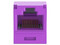 Jack Panduit CJ6X88TGVL RJ45 Estilo TG, Mini-Com, Categoría 6A, 8 Posiciones y 8 Cables, Color Violeta.