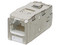 Conector Jack RJ45 Panduit CJS6X88TGWHY de 8 Posiciones, Blindado, Cat 6A, Color Plateado.