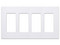 Placa de Pared Lutron CW4-WH de 4 Espacios para Atenuador, Switch o Control Remoto PICO, Color Blanco.