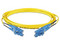 Jumper de Fibra Óptica PANDUIT F92ERLNLNSNM005, Monomodo 9/125 OS2, LC-LC Dúplex, OFNR (Riser), Color Amarillo, 5m.