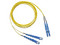 Jumper de Fibra Óptica PANDUIT F92ERLNSNSNM001, Monomodo 9/125 OS2, LC-SC Duplex, OFNR (Riser), Color Amarillo, 1m.