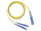 Jumper de Fibra Óptica Panduit F92ERLNSNSNM002, Monomodo, LC-SC Duplex, 2m, Color Amarillo.