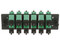 Placa Acopladora de Fibra Óptica FAP Panduit, Con 12 Conectores SC/APC (12 Fibras), Para Fibra Monomodo OS1/OS2, Color Verde.