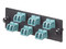 Placa Acopladora de Fibra Optica Panduit, Con 6 Conectores LC Duplex, Para Fibra Multimodo OM3/OM4, Color Aqua.