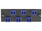 Placa Acopladora de Fibra Optica Panduit, con 6 Conectores LC Duplex, Color Azul.