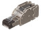 Plug RJ-45 Blindado Panduit FPS6X88MTG, Terminación en Campo Certificable, Compatible con Cat5e, Cat6 y Cat6A. Color Plata.
