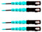 Jumper de Fibra Óptica Panduit Multimodo 50/125 OM3, SC-SC Dúplex, LSZH (Cero Halógenos), Color Aqua, 2 Metros.
