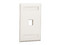 Placa de pared Panduit NK1FNIW, salida para RJ45. Color Blanco.