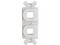 Marco de Módulo Dúplex Panduit, Para Placas Frontales Estándar NEMA 106, Acepta 2 Módulos Keystone, Color Blanco.