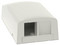 Caja de Montaje en Superficie Panduit, Para 2 Módulos Keystone, Color Blanco Mate.