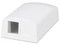 Caja de Montaje en Superficie Panduit, Para 2 Módulos Keystone, Color Blanco.