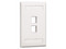Placa frontal Panduit NK2FIWY de 2 puertos para pared. Color Blanco