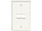 Placa de Pared Vertical Panduit NK2FNIW, Salida Para 2 Puertos Keystone, Color Blanco Mate.