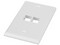 Placa de Pared Vertical Panduit NK2FNWH, Salida Para 2 Puertos Keystone, Color Blanco.