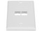 Placa de Pared Vertical Panduit NK2FNWH, Salida Para 2 Puertos Keystone, Color Blanco.