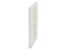 Placa de Pared Panduit NK3FNIW, con 3 puertos keystone. Color Blanco.