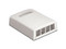 Caja de Montaje PANDUIT NK4BXIW-AY en Superficie, 4 Módulos Keystone, Color Blanco Mate.